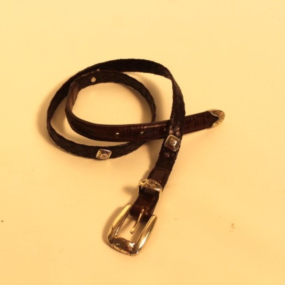 Brighton Leather Braided Belt